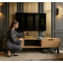 Szafka RTV-21 Drewno Lite Dąb Loft Lakier Rozmiary od 100 cm do 200 cm PREMIUM